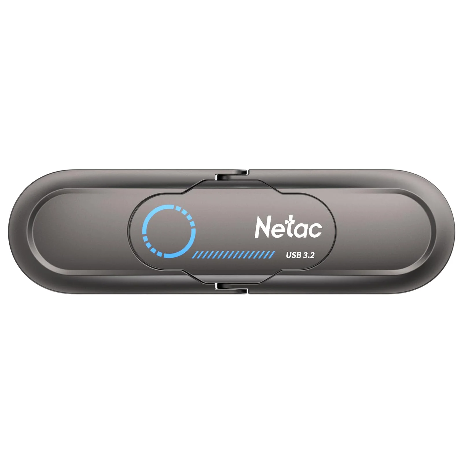Флешка USB Netac US9 (NT03US9C-256G-32TA), 256Gb, USB 3.2 Gen2 Type-A/USB Type-C, R/W 1000/900, серебристый