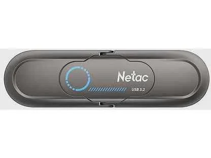 Флешка USB Netac US9 (NT03US9C-512G-32TA), 512Gb, USB 3.2 Gen2 Type-A/USB Type-C, R/W 1000/900, серебристый