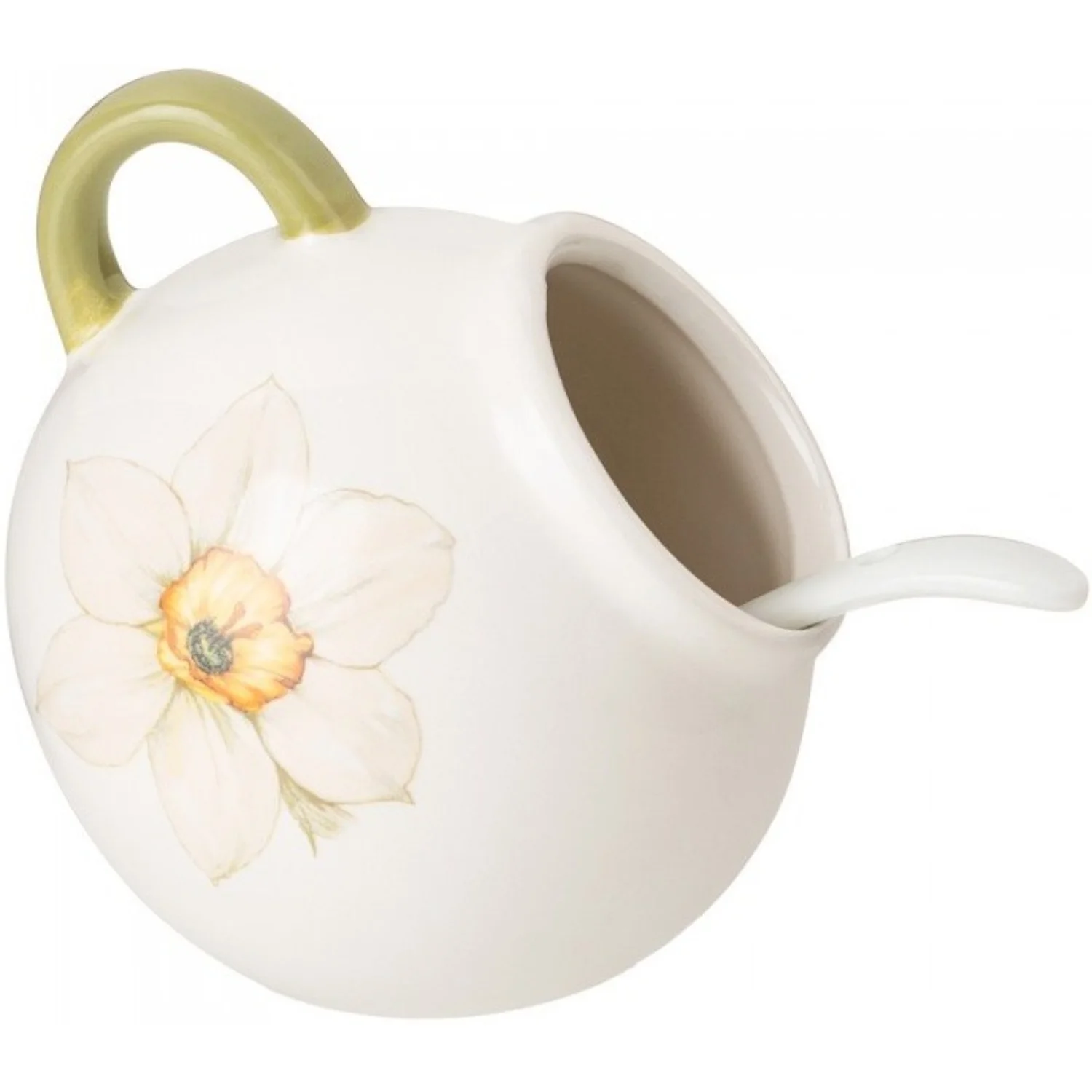 СОЛОНКА С ЛОЖКОЙ AGNESS "FLOWER STORY" 9,5*10 СМ 170 МЛ (КОР=48ШТ.)