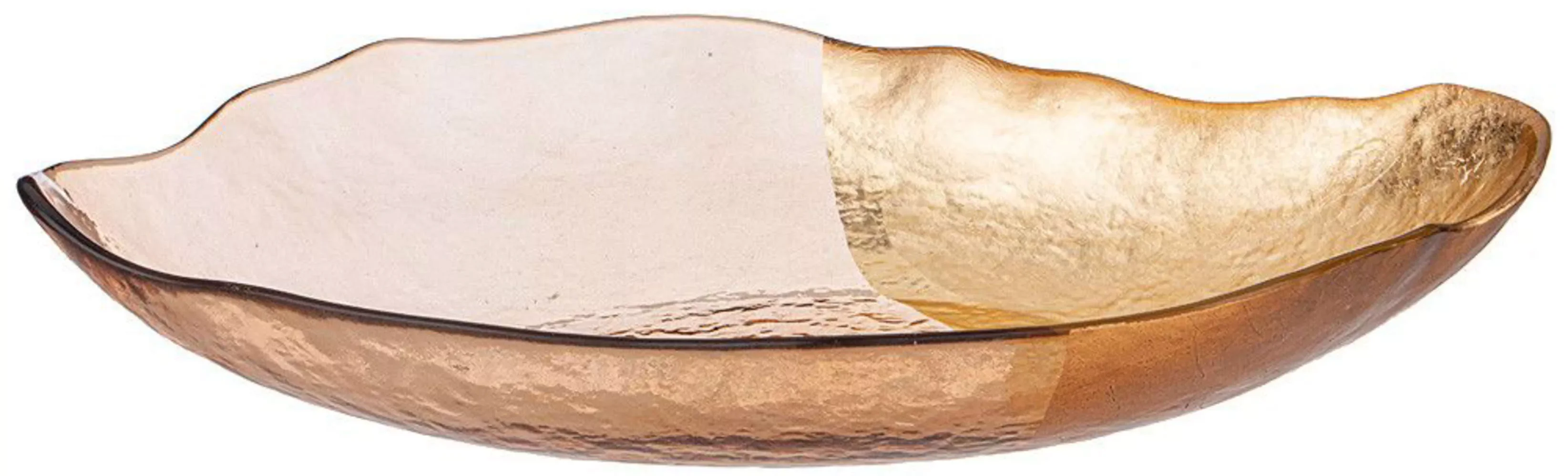 БЛЮДО "BOHEMIA" AMBER, ОВАЛЬНОЕ, 34*19СМ