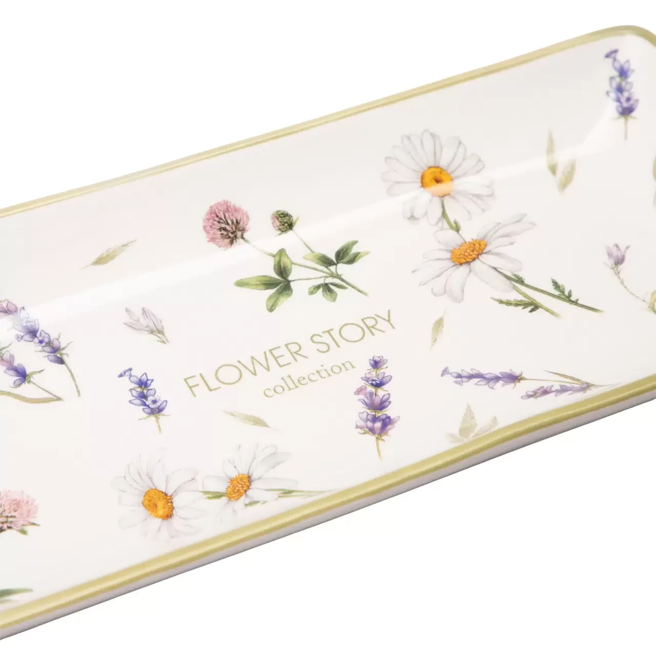 БЛЮДО AGNESS "FLOWER STORY" 28*12*3 СМ (КОР=32ШТ.)
