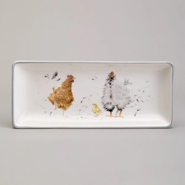 БЛЮДО LEFARD "FUNNY HENS" 28*12*3 СМ (КОР=32ШТ.)