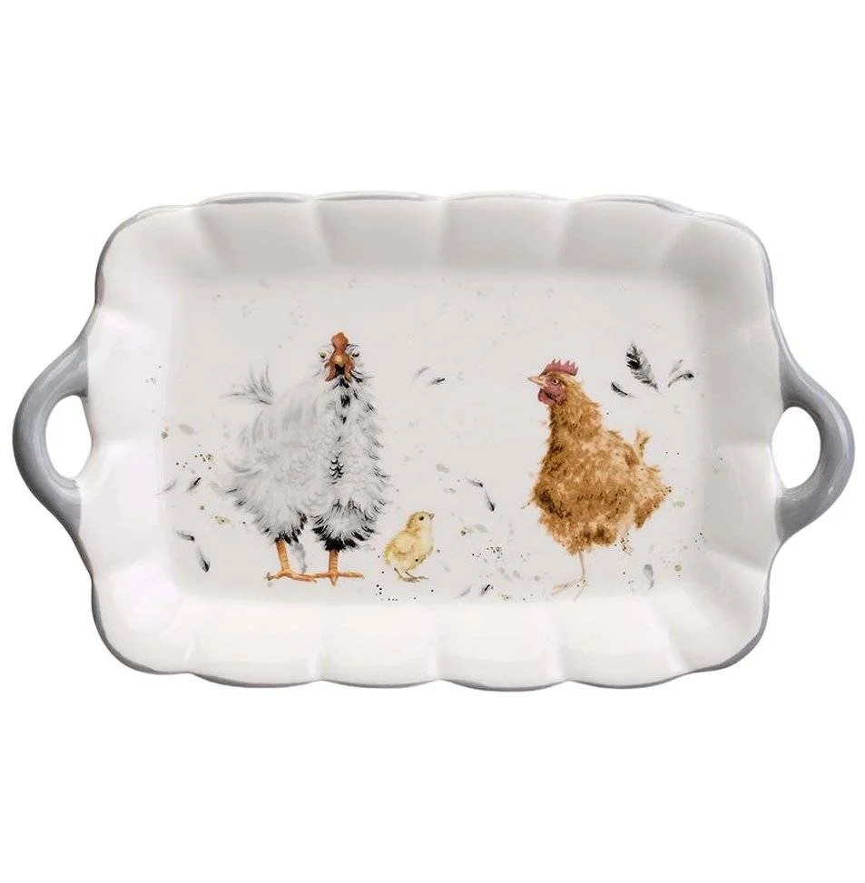 БЛЮДО LEFARD "FUNNY HENS" 28*12*3 СМ (КОР=32ШТ.)