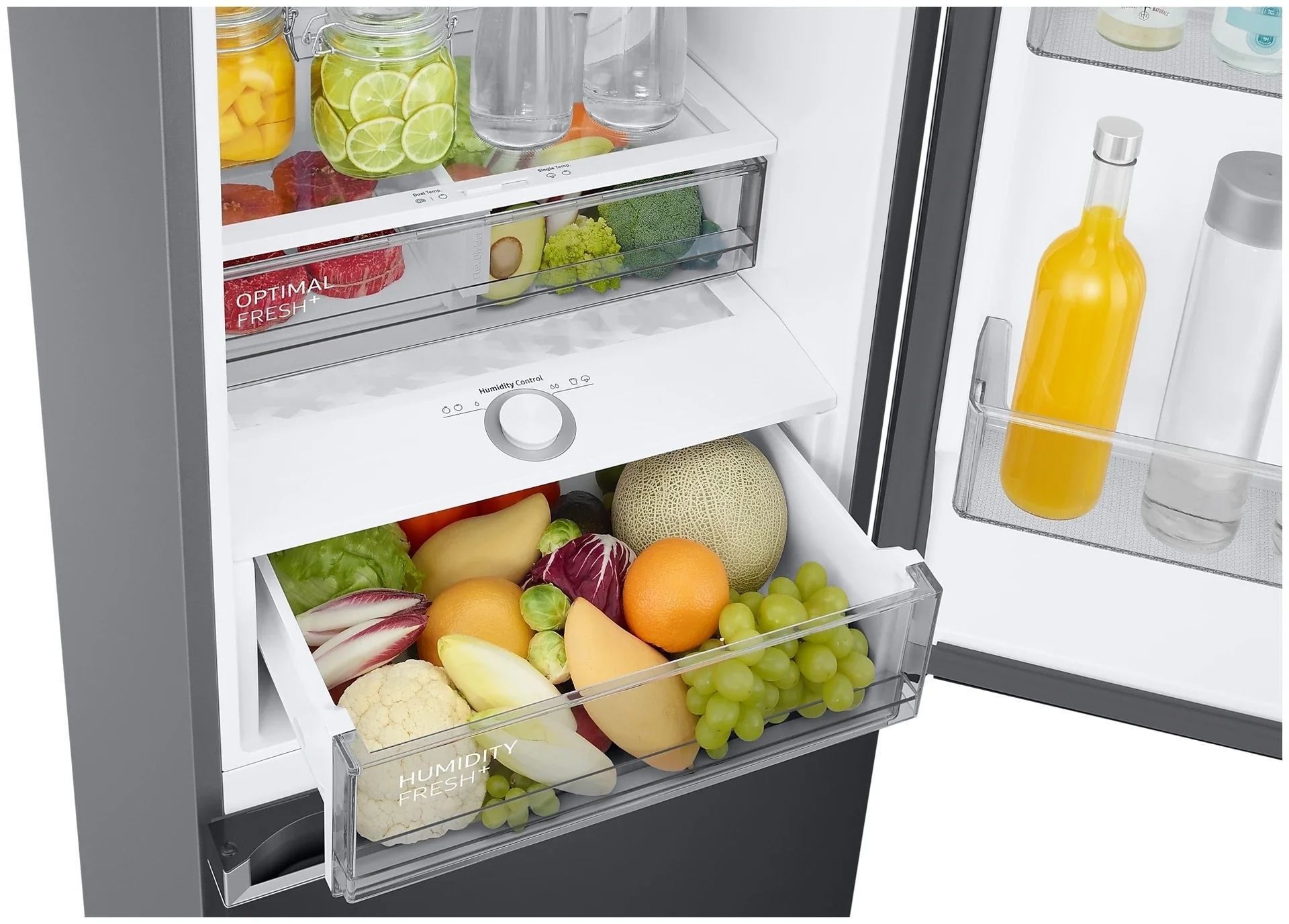 Холодильник двух кам нижн мороз Samsung RB38C671DSA/EF 203x59.5x65.8 см No Frost 390л инвертер сереб