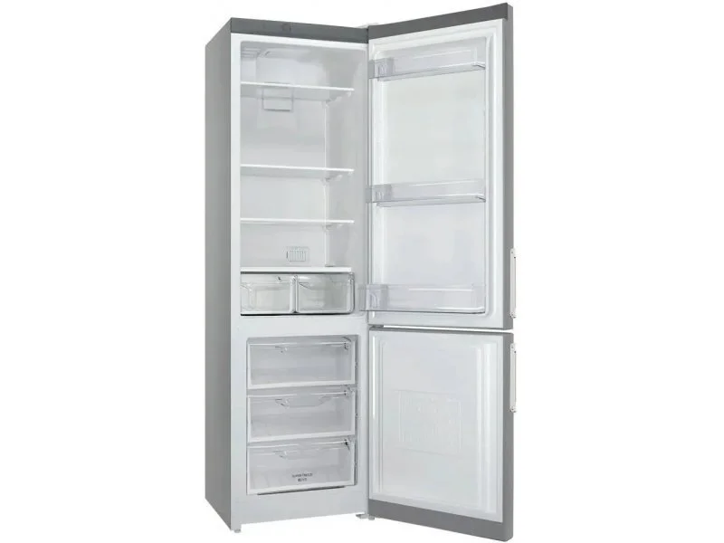 Холодильник двух кам нижн мороз Stinol STN 200 DG 60x200x64см,No Frost ,359л.серебристый