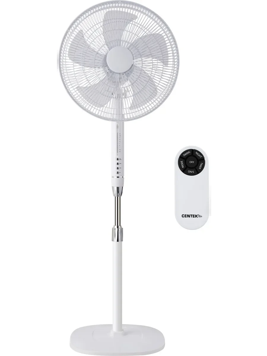 Вентилятор напольный Centek CT-5023 65Вт скоростей:4 ПДУ белый