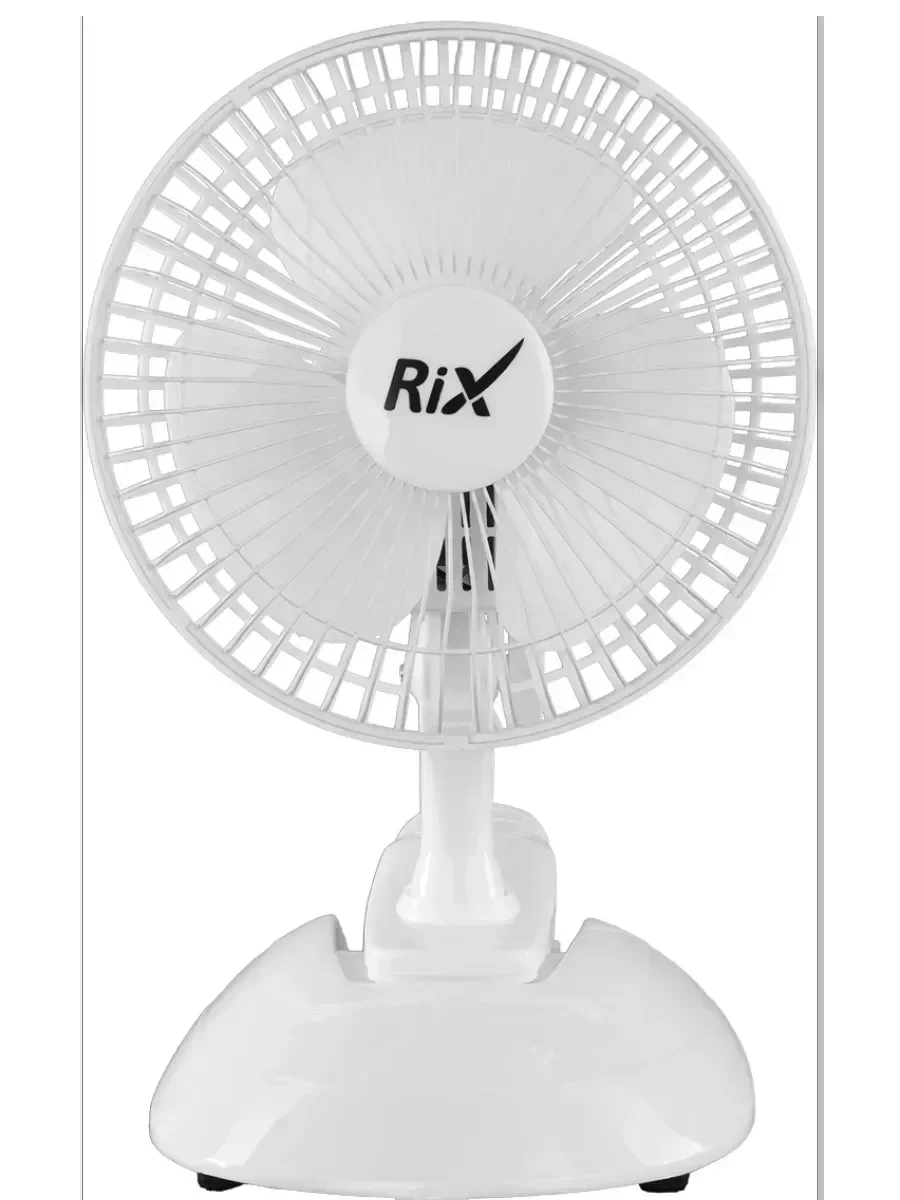 Вентилятор настольный RIX RDF-1500WB 15Вт скоростей:2 белый (упак.:1шт)