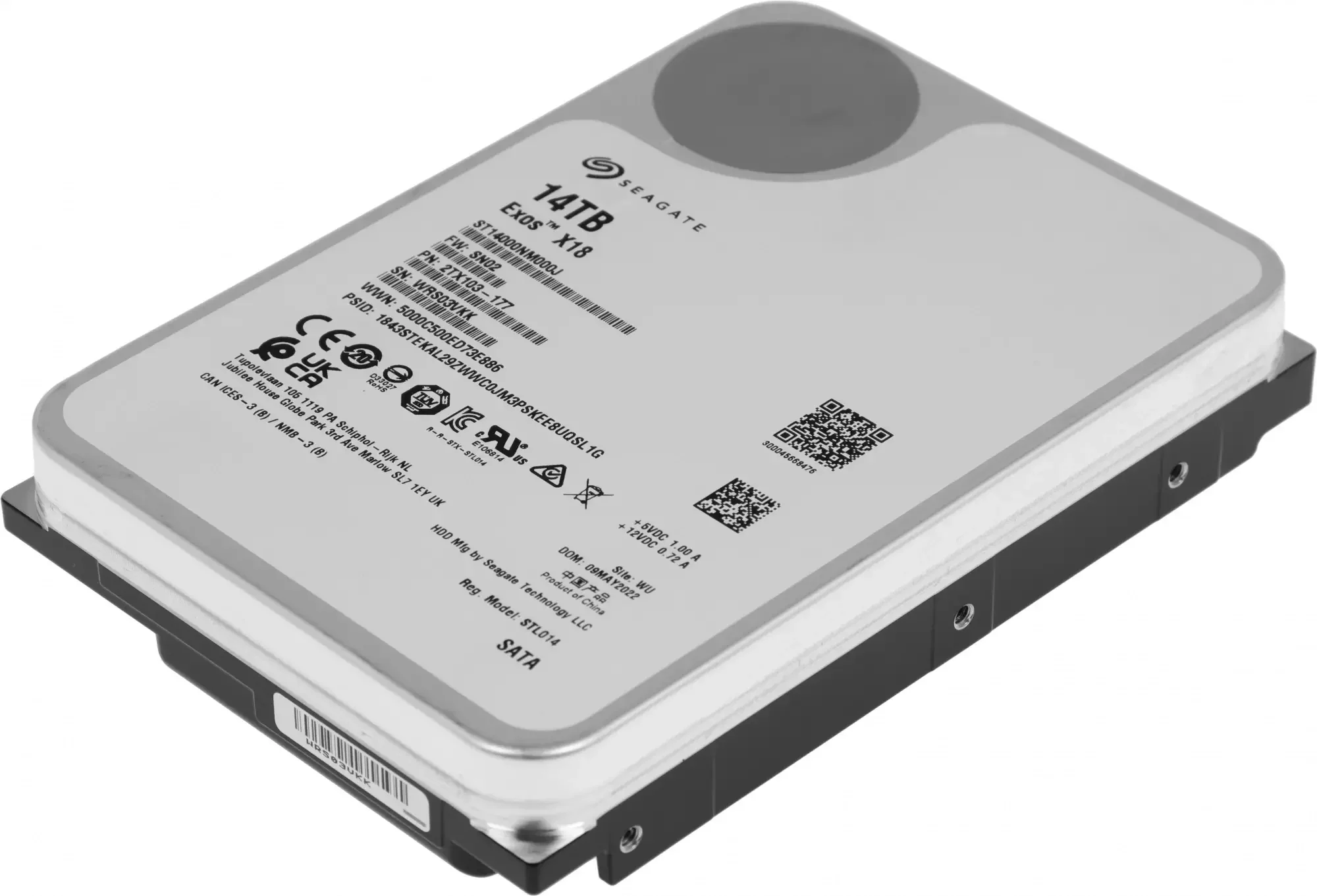 Жесткий диск Seagate SAS 3.0 14TB ST14000NM004J Server Exos X18 4KN (7200rpm) 256Mb 3.5"