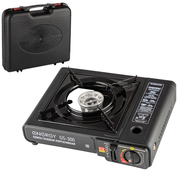 Таганок газовый настольный ENERGY GS-300 (2 типа подключения)