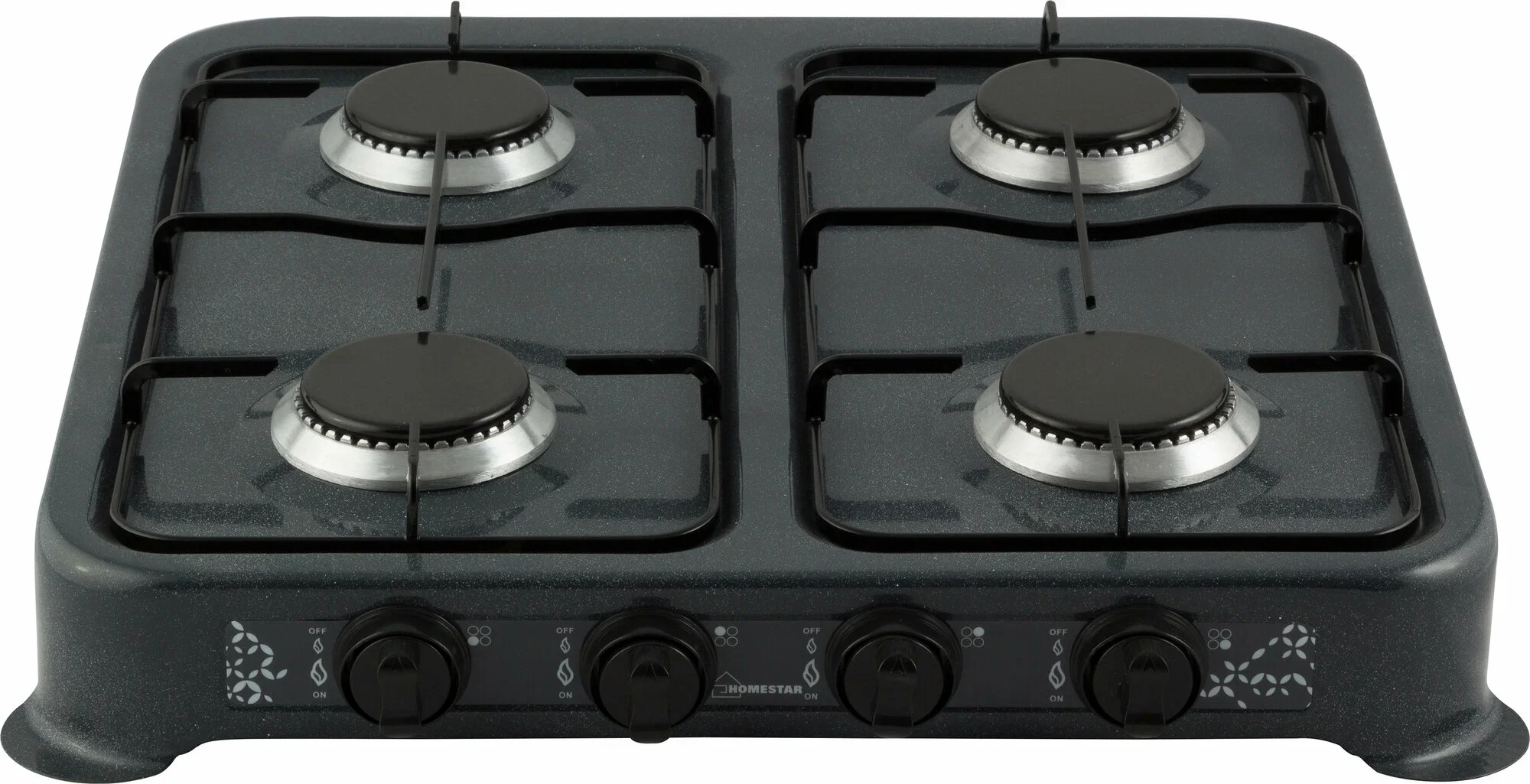 Таганок газовый настольный HOMESTAR HS-1204 (4-х конфорочная, 53x50x8 см)