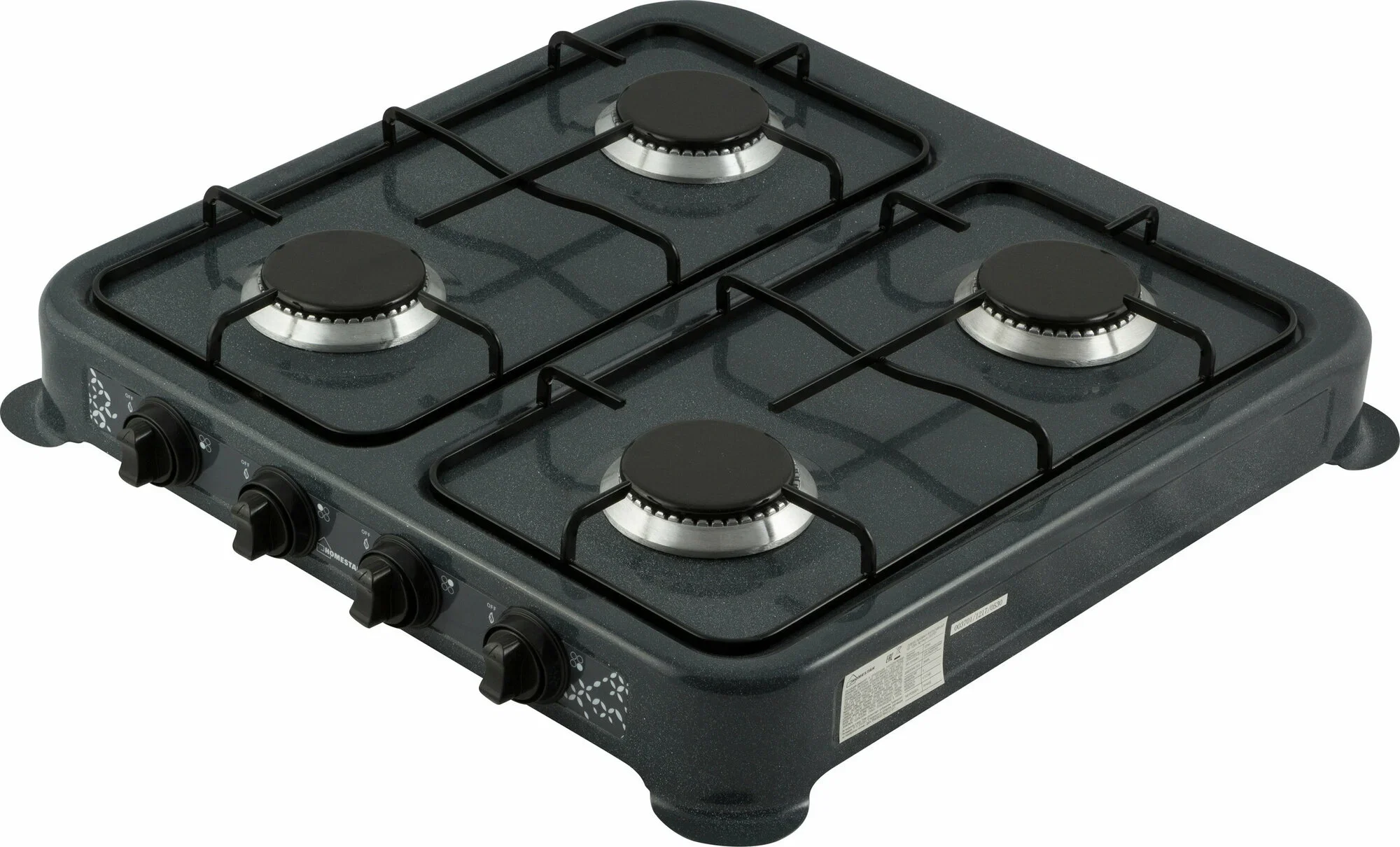 Таганок газовый настольный HOMESTAR HS-1204 (4-х конфорочная, 53x50x8 см)
