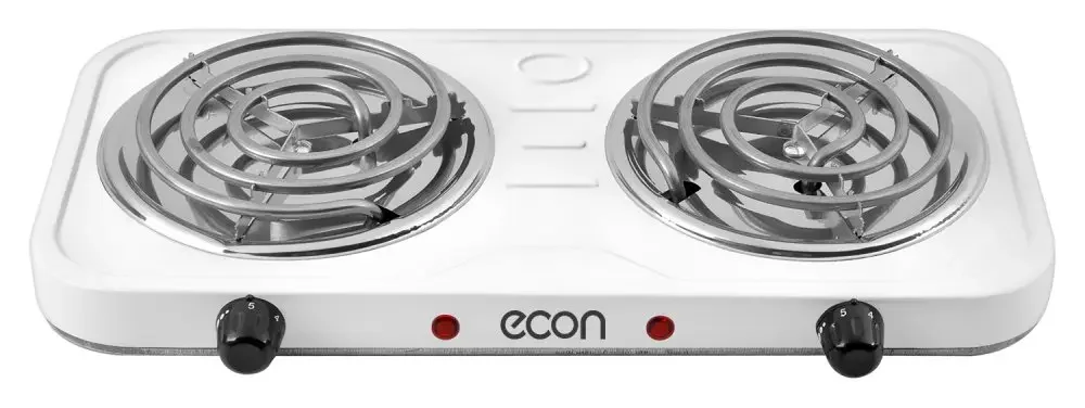 Электроплита ECON ECO-210HP (2000Вт, 5 уровней регулировки, защитное отключение, 2 ТЭНа)