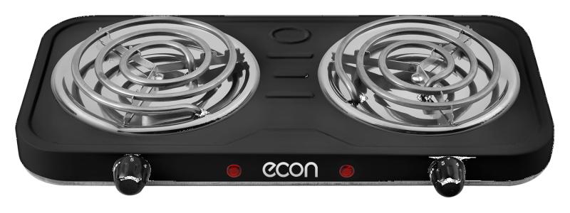 Электроплита ECON ECO-211HP (2000Вт, 5 уровней регулировки, защитное отключение, 2 ТЭНа)