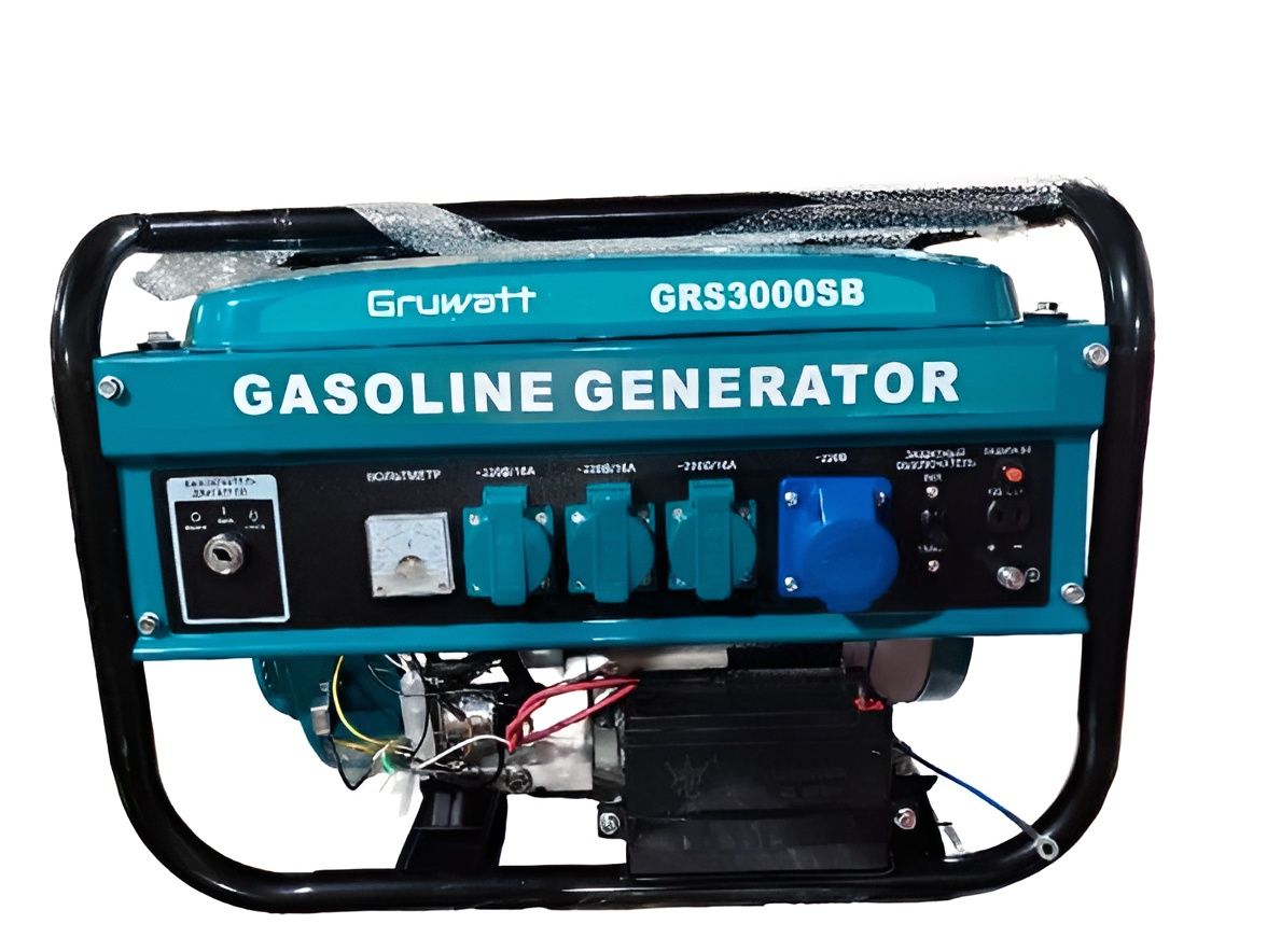 Генератор бензиновый GRUWATT GRS 3000SB (3,0кВт, электро старт, 7лс)