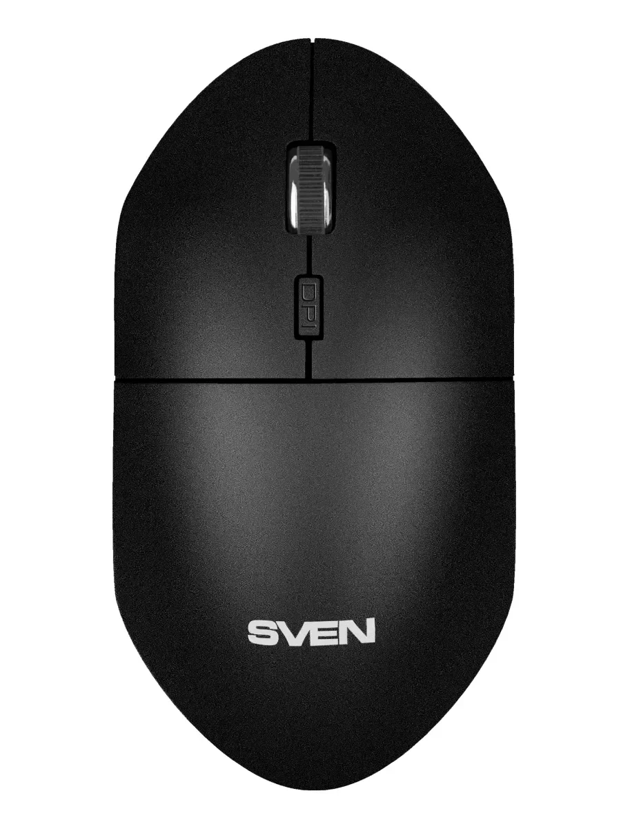 Мышь беспроводная SVEN RX-515SW чёрная (2,4 GHz, 3+1кн. бесш. кн., 800-1600DPI, блист)