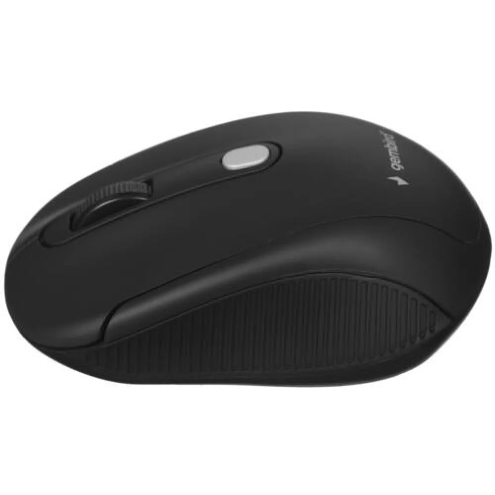 Мышь беспроводная оптическая Gembird MUSW-420 черный, 1600 dpi, радиоканал, USB, кнопки - 4