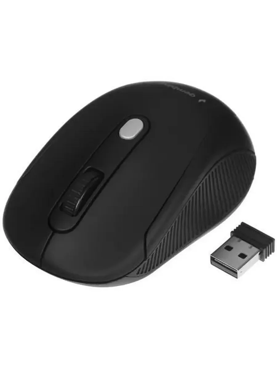 Мышь беспроводная оптическая Gembird MUSW-420 черный, 1600 dpi, радиоканал, USB, кнопки - 4