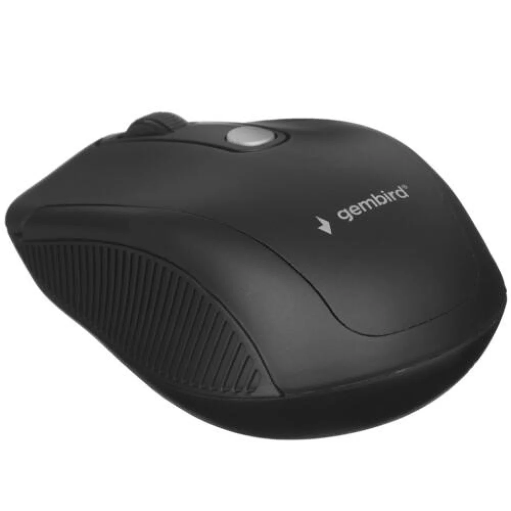 Мышь беспроводная оптическая Gembird MUSW-420 черный, 1600 dpi, радиоканал, USB, кнопки - 4