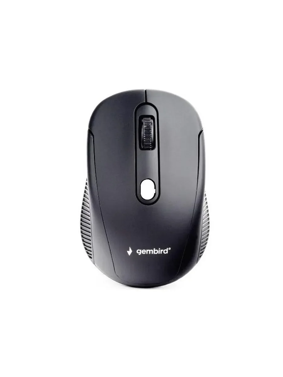 Мышь беспроводная оптическая Gembird MUSW-420 черный, 1600 dpi, радиоканал, USB, кнопки - 4