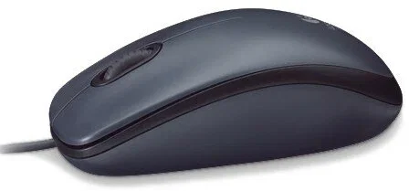 Мышь проводная оптическая Logitech M90, 1000 dpi, USB, кабель 1,8 м, темно-серый.