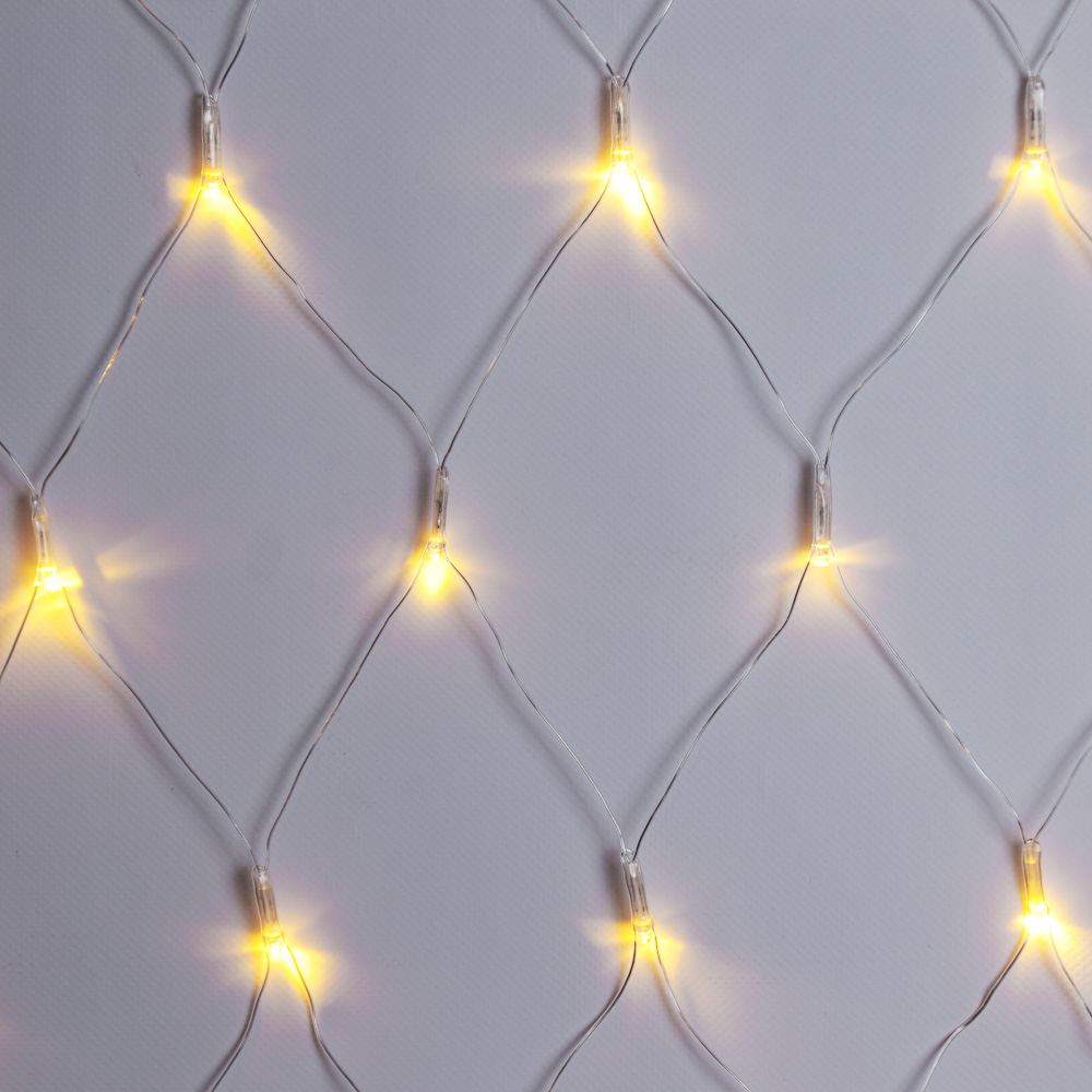 VETTA СНОУ БУМ Гирлянда эл. сеть 144LED, 1,6x1,6м, шампань, плавное мерцание, ПВХ прозр., 220В