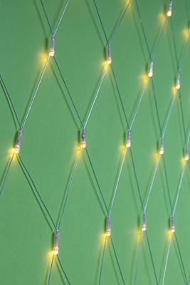 VETTA СНОУ БУМ Гирлянда эл. сеть 224LED, 2x2м, шампань, пост. свечение, ПВХ прозр., 220В