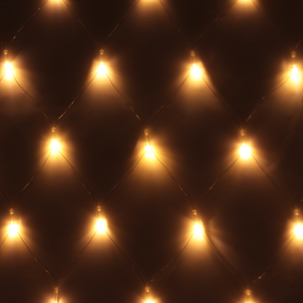 VETTA СНОУ БУМ Гирлянда эл. сеть 224LED, 2x2м, шампань, пост. свечение, ПВХ прозр., 220В
