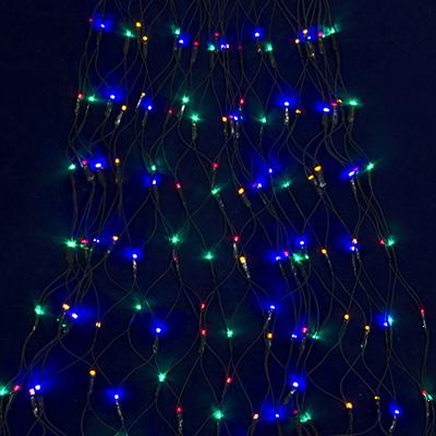 VETTA СНОУ БУМ Гирлянда электр. Сетка на Ёлку, 224LED, 1,8м, мультицвет, 8 режимов, ПВХ провод, 220В