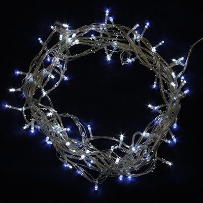 VETTA СНОУ БУМ Гирлянда электрическая Вьюн 9м, 100 LED, белая, 8 реж, прозрачный провод, 220В