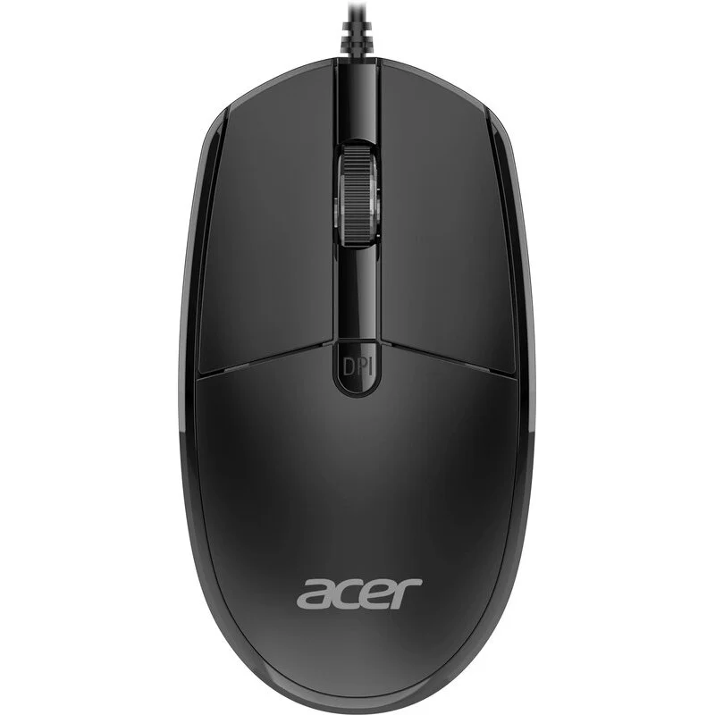 Комплект клавиатура+мышь Acer OCC400 проводной, USB, 2000 DPI, черный