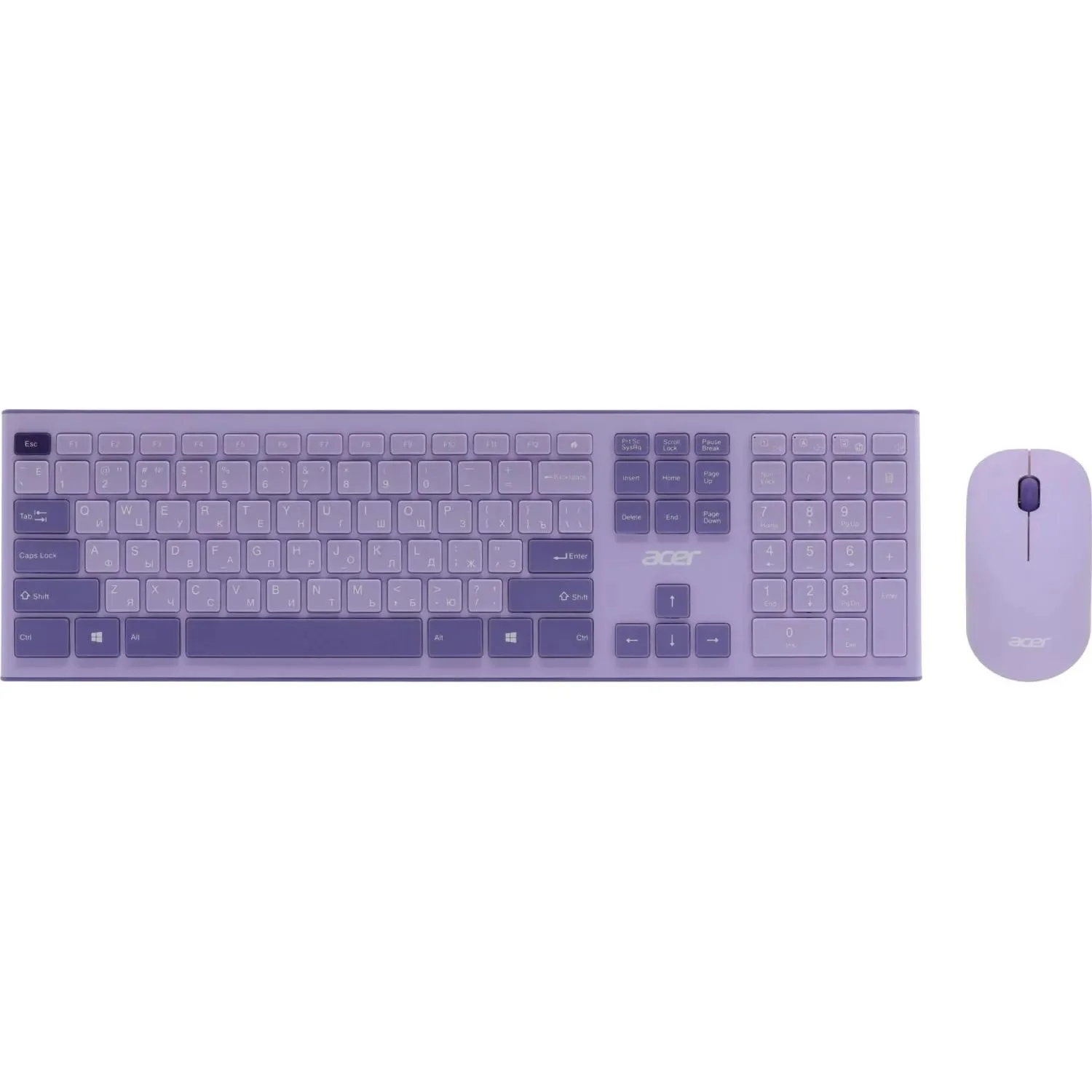 Комплект клавиатура+мышь Acer OCC501 проводной, USB, 1200 DPI, черный