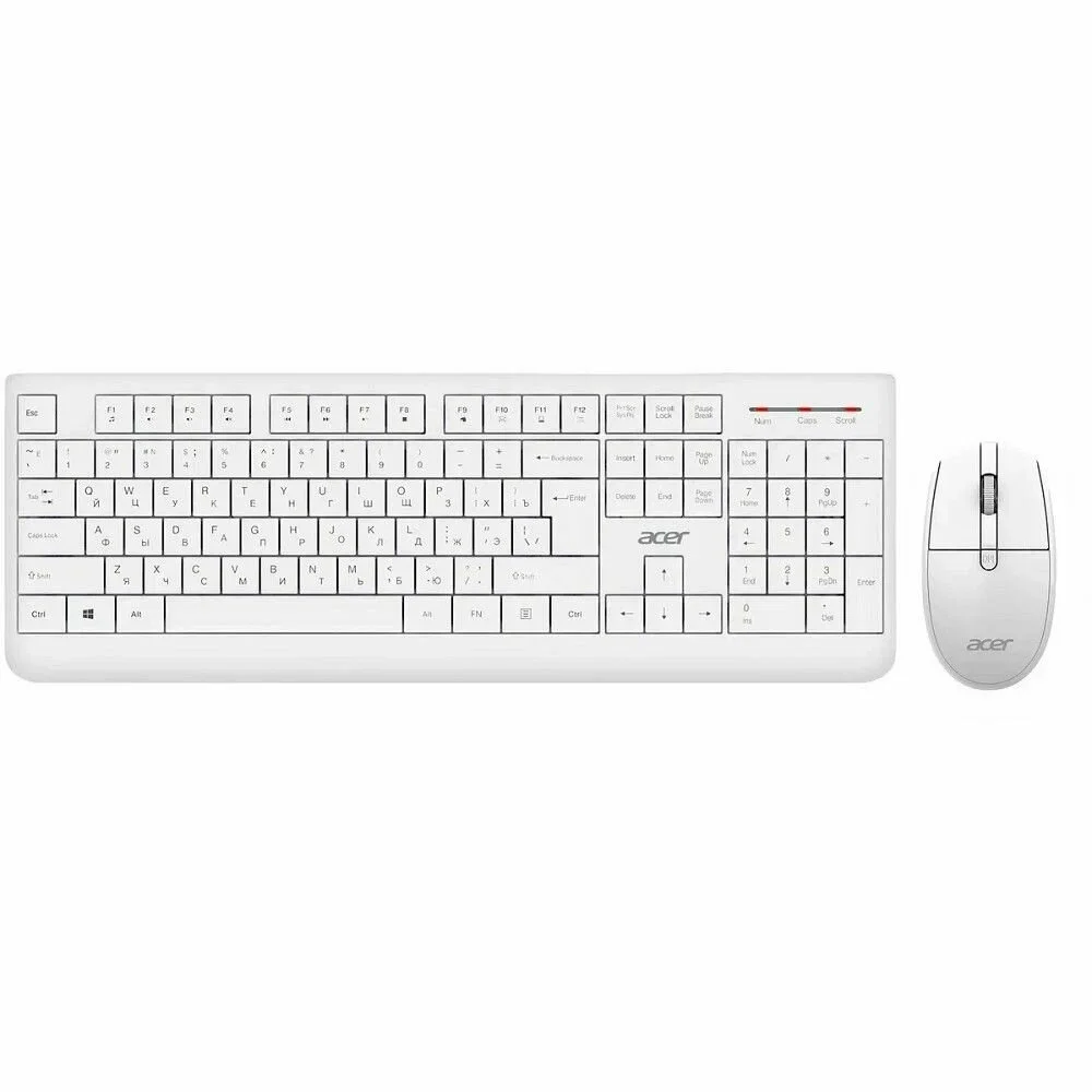 Комплект клавиатура+мышь Acer OCC501 проводной, USB, 1200 DPI, черный