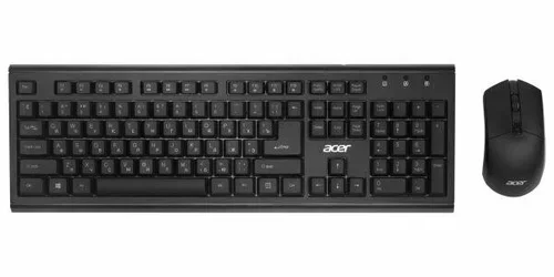 Комплект клавиатура+мышь Acer OKR120 беспроводной, USB, 1600 DPI, чёрный