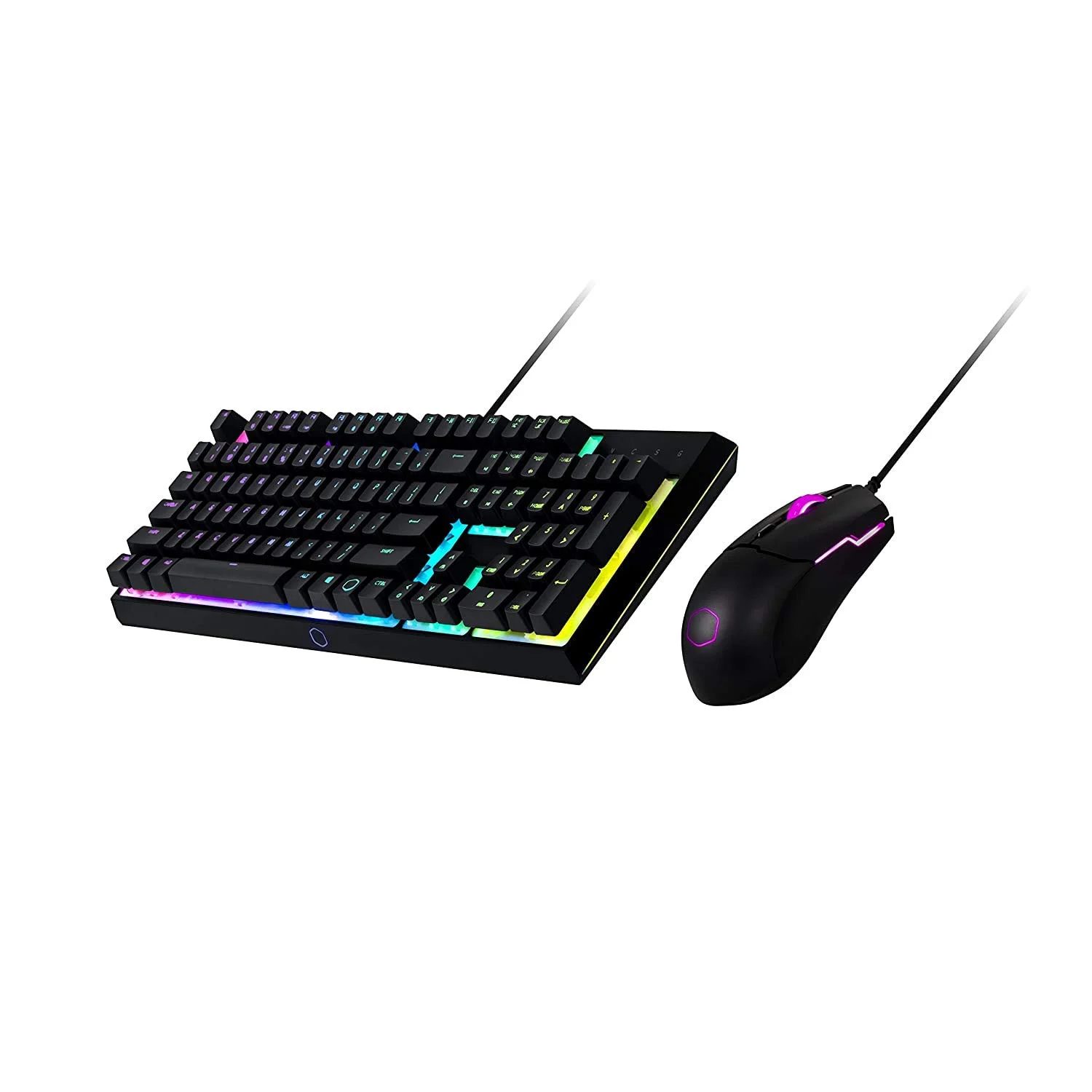 Комплект клавиатура+мышь Cooler Master MS110 проводной, USB, 3200 DPI, чёрный
