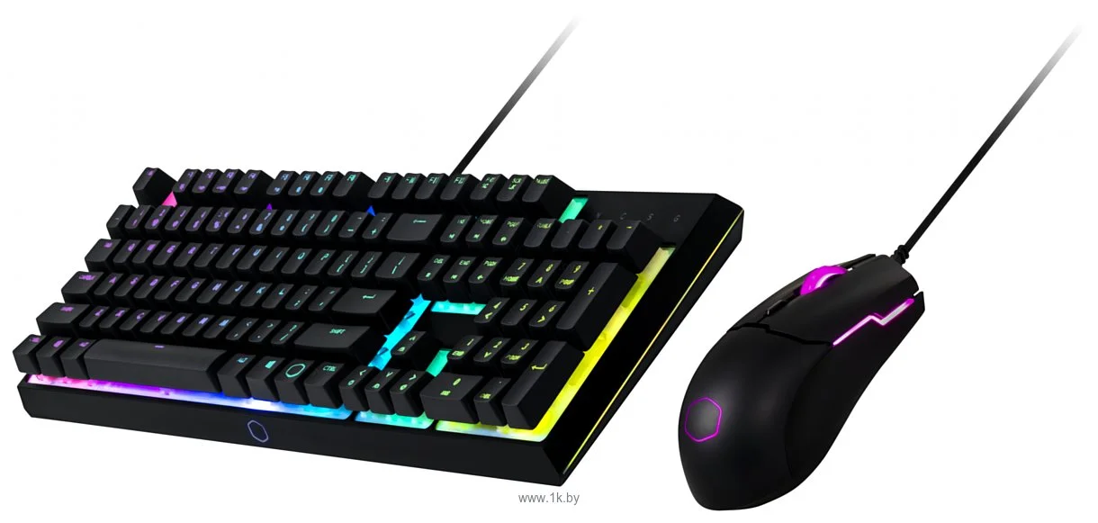 Комплект клавиатура+мышь Cooler Master MS110 проводной, USB, 3200 DPI, чёрный