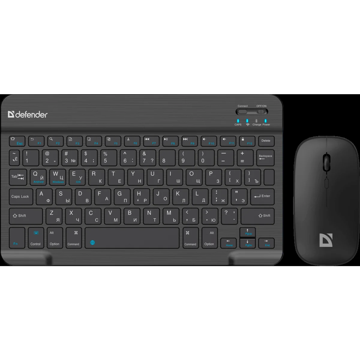 Комплект клавиатура+мышь Defender C-972 беспроводной, USB, 1600 DPI, черный