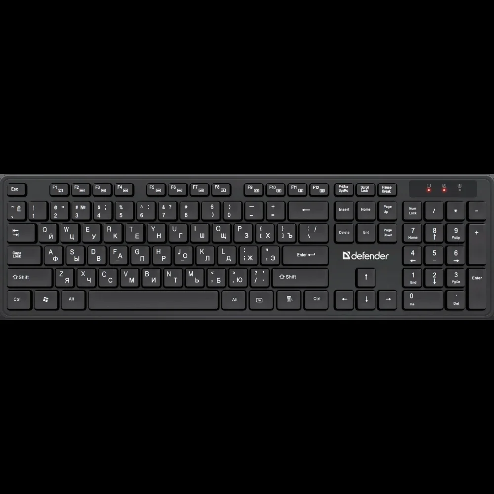 Комплект клавиатура+мышь Defender Lima C-993 беспроводной, USB, 1000 DPI, чёрный