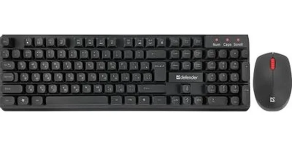 Комплект клавиатура+мышь Defender Milan C-992 беспроводной, USB, 1000 DPI, чёрный