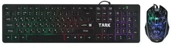 Комплект клавиатура+мышь Defender Tark C-779 проводной, USB, 2400 DPI, чёрный