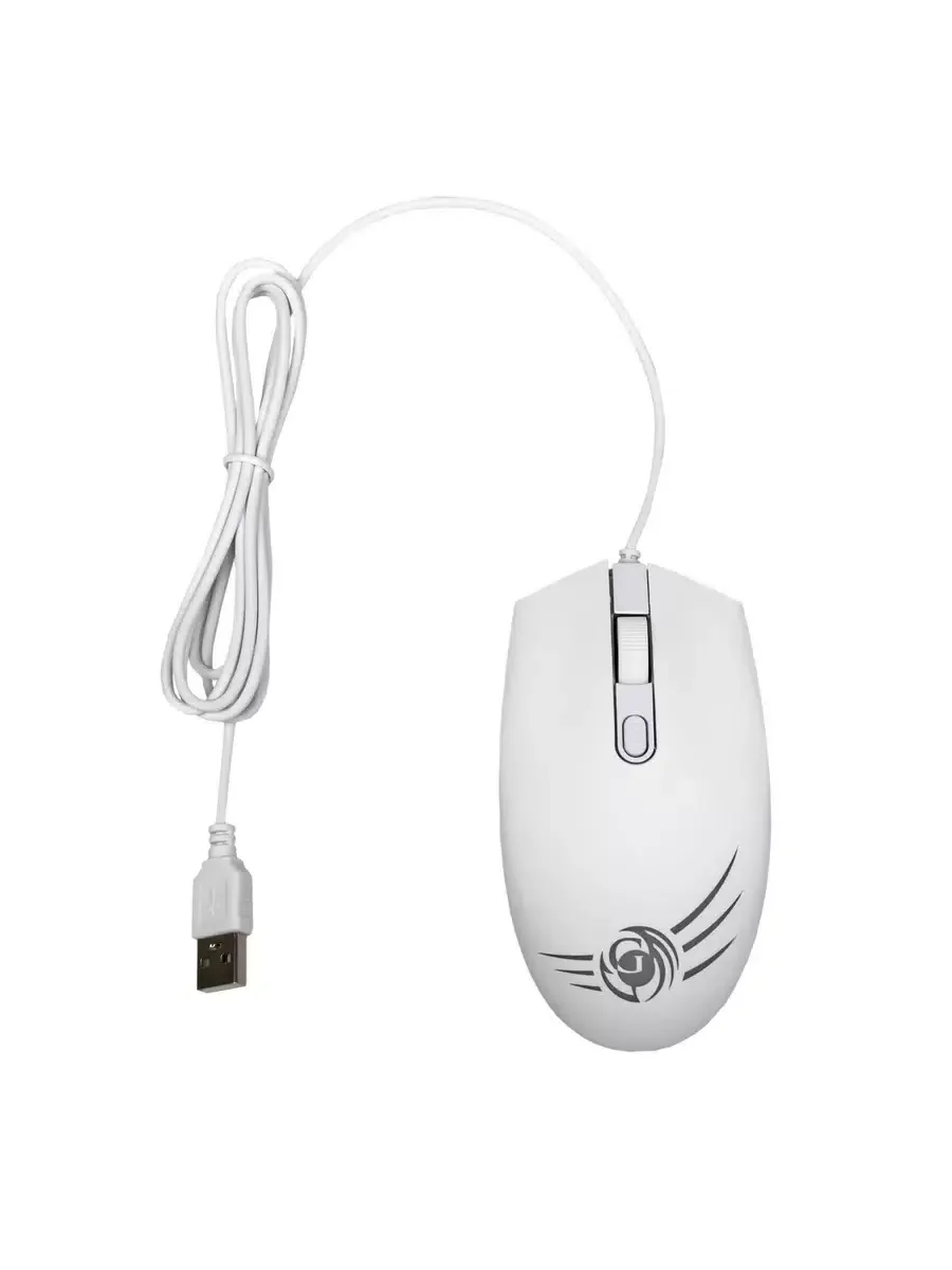Комплект клавиатура+мышь Dialog KMGK-1707U проводной, USB, 1600 DPI, белый