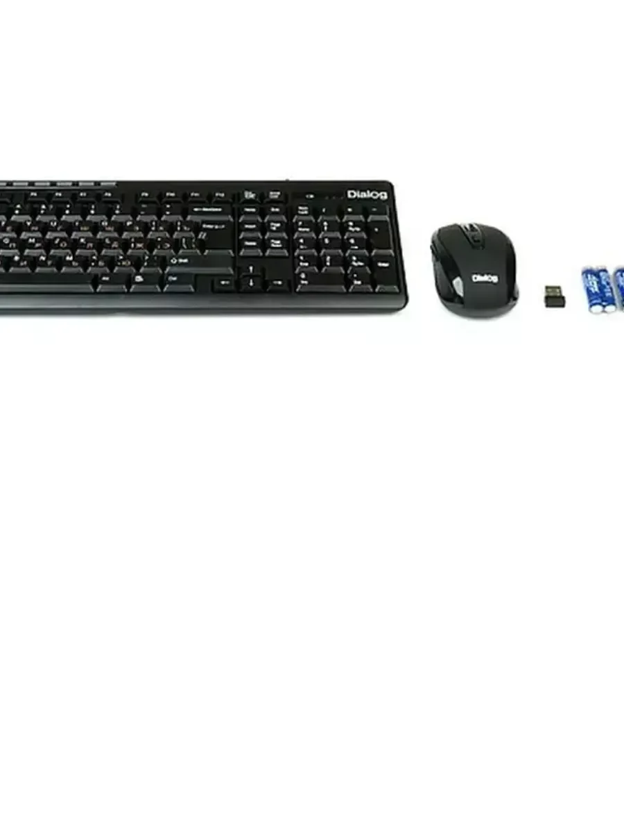 Комплект клавиатура+мышь Dialog Pointer KMROP-4020U беспроводной, USB, 1600 DPI, чёрный