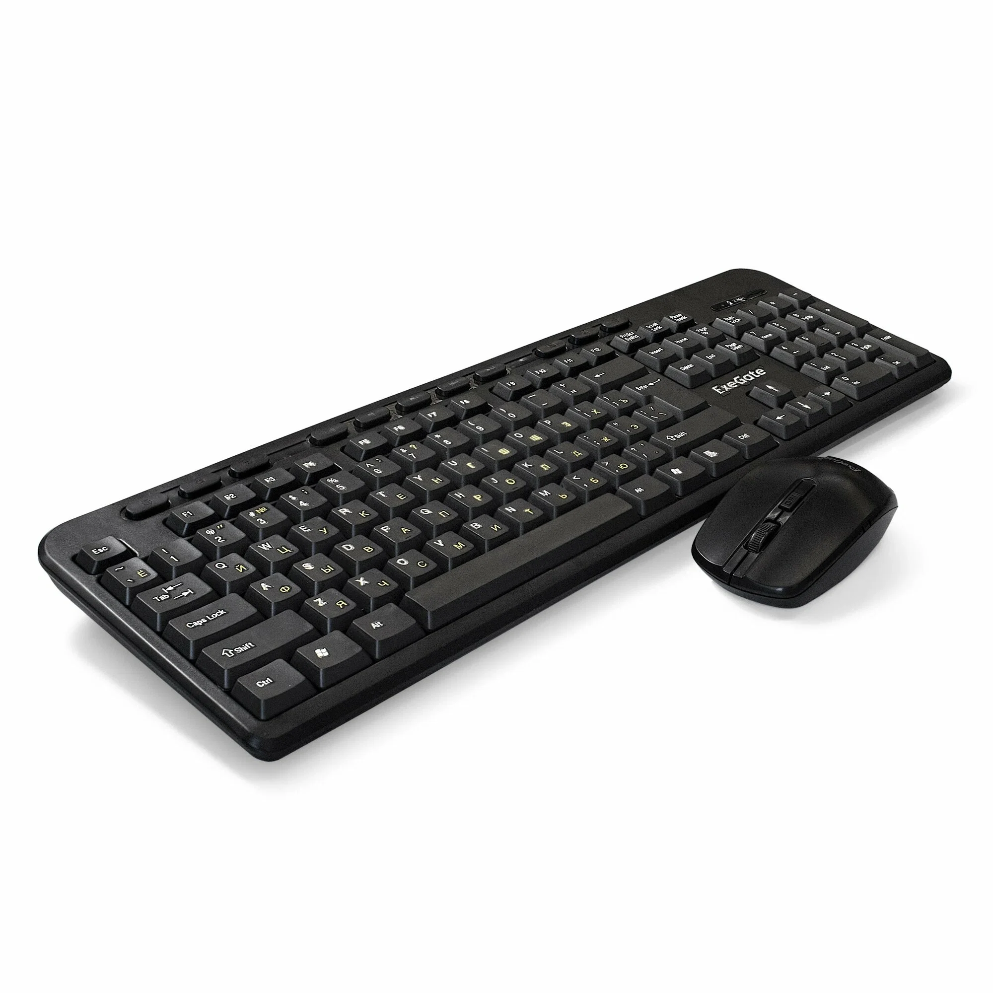 Комплект клавиатура+мышь ExeGate Professional Standard Combo MK240 беспроводной, USB, 1200 DPI, чёрный