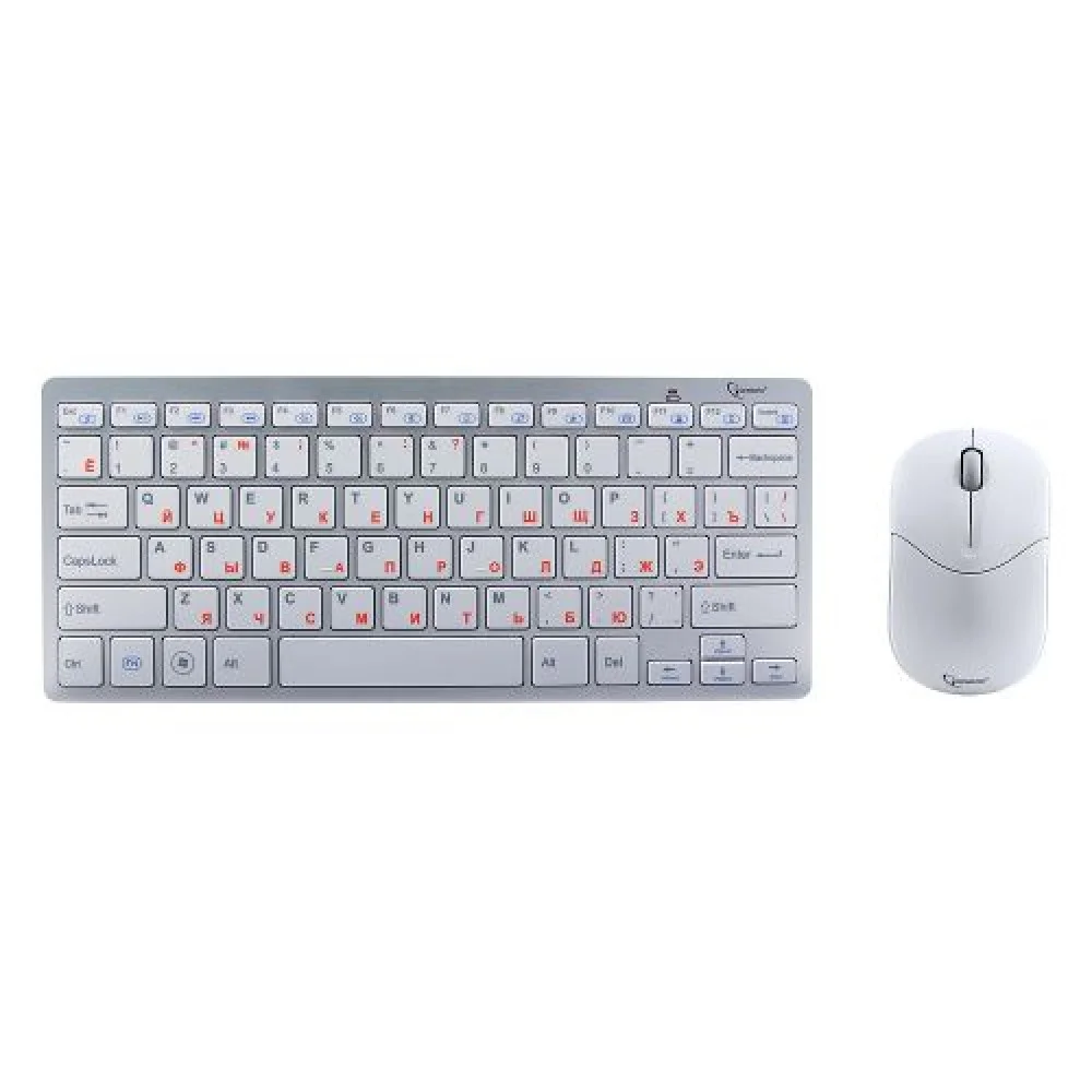 Комплект клавиатура+мышь Gembird KBS-7001-RU беспроводной, USB, 1600 DPI, белый