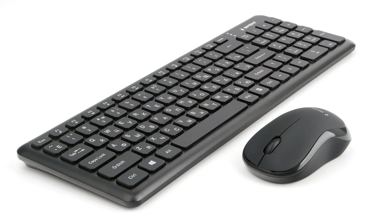 Комплект клавиатура+мышь Gembird KBS-9200 беспроводной, USB, 1000 DPI, чёрный