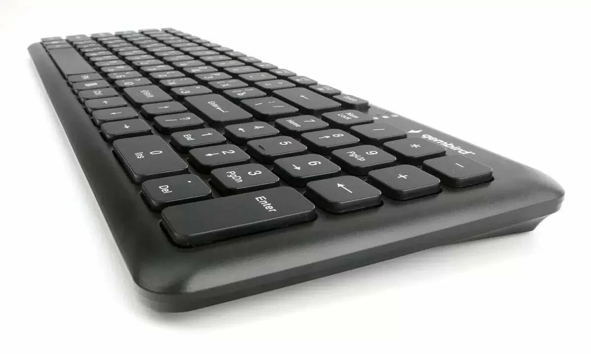Комплект клавиатура+мышь Gembird KBS-9200 беспроводной, USB, 1000 DPI, чёрный