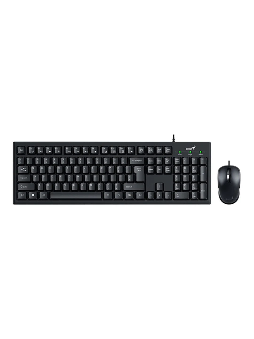 Комплект клавиатура+мышь Genius KM-100SE проводной, USB, 1200 DPI, чёрный