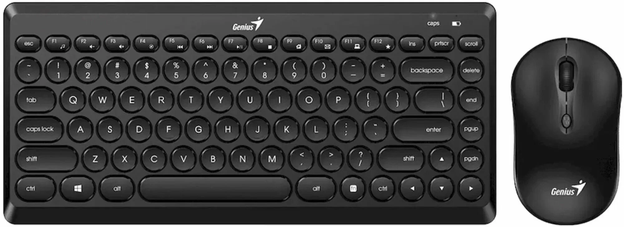 Комплект клавиатура+мышь Genius Luxemate Q8000 беспроводной, USB, 1600 DPI, чёрный