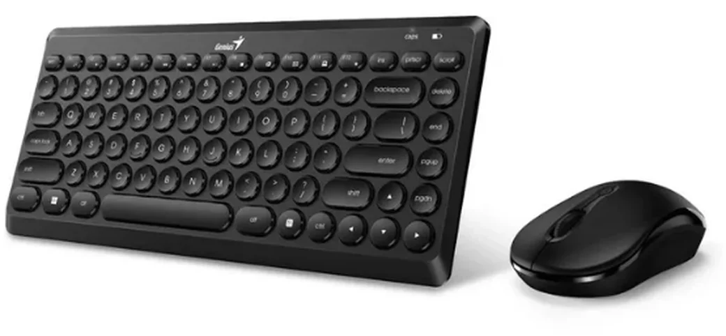 Комплект клавиатура+мышь Genius Luxemate Q8000 беспроводной, USB, 1600 DPI, чёрный