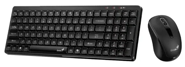 Комплект клавиатура+мышь Genius Luxemate Q8100 беспроводной, USB, 1200 DPI, чёрный