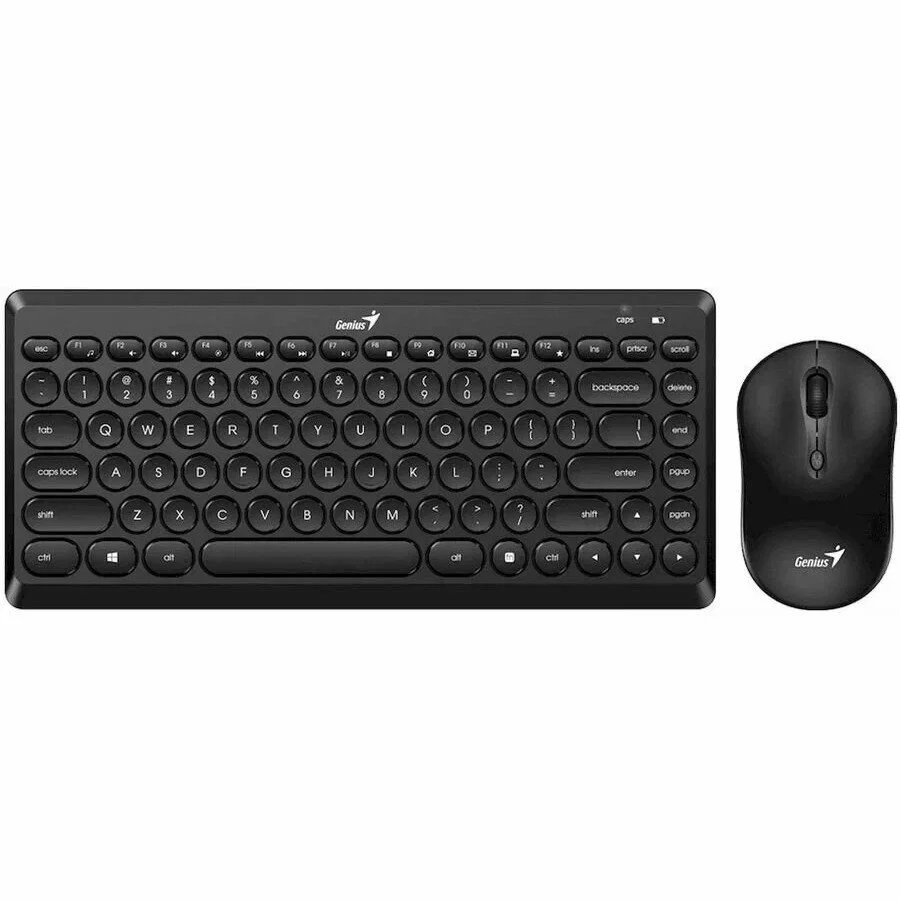 Комплект клавиатура+мышь Genius Luxemate Q8100 беспроводной, USB, 1200 DPI, чёрный